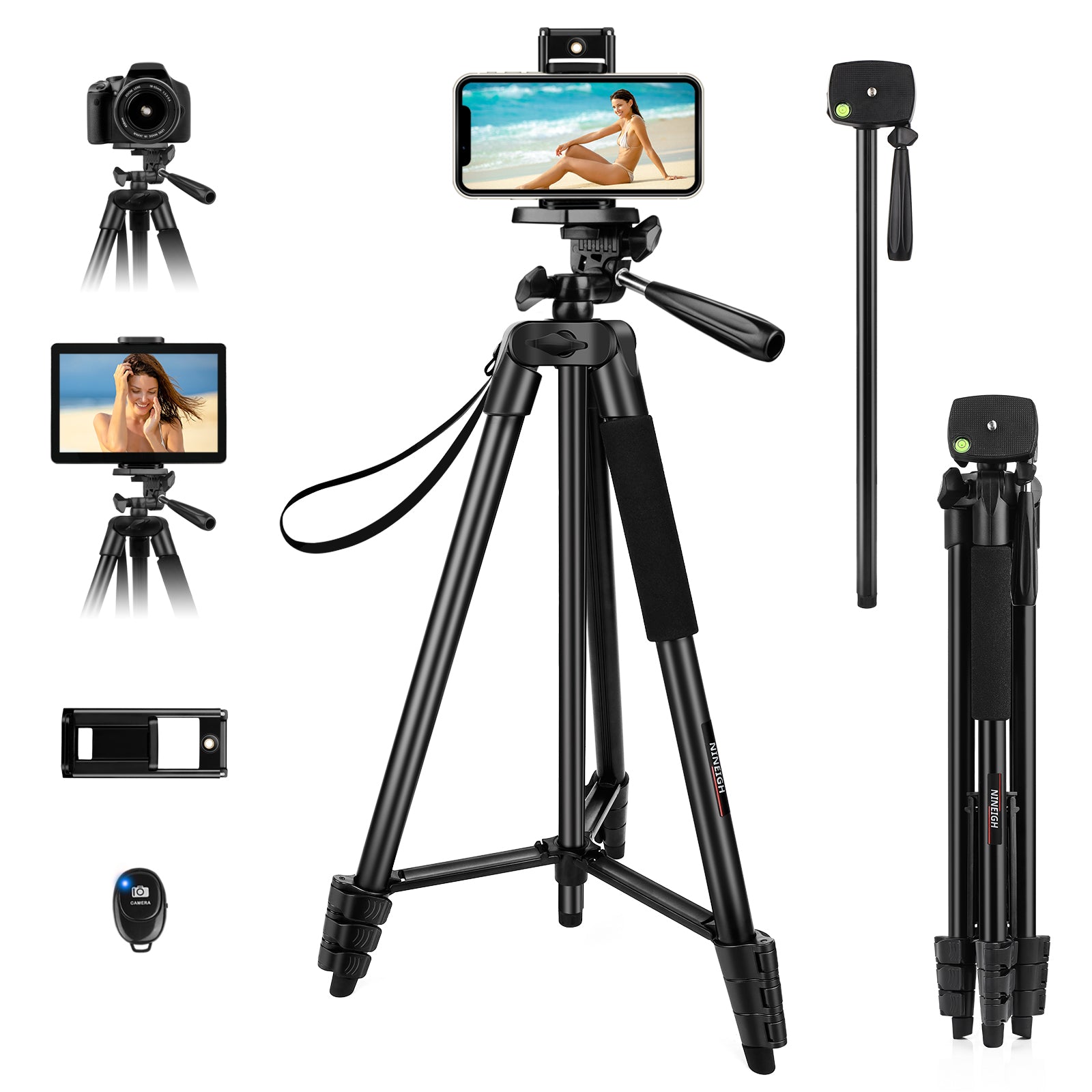 Compact Selfie Handheld Stable Tripod for Smartphone Camera DSLR